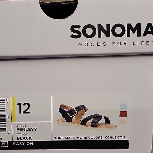 Kids Black Sandals - Picture 6 of 6